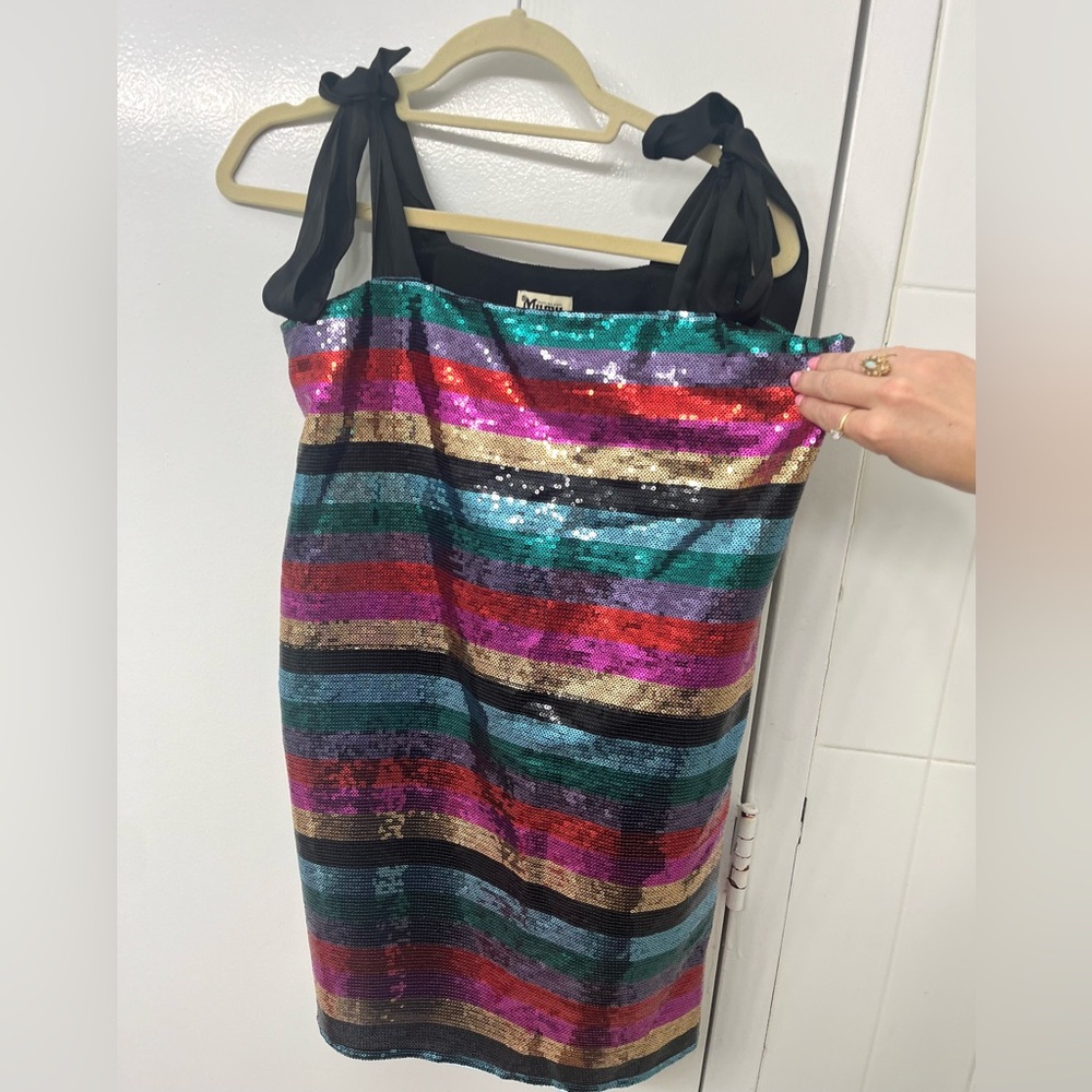 Show Me Your Mumu Rainbow Sequin Dress